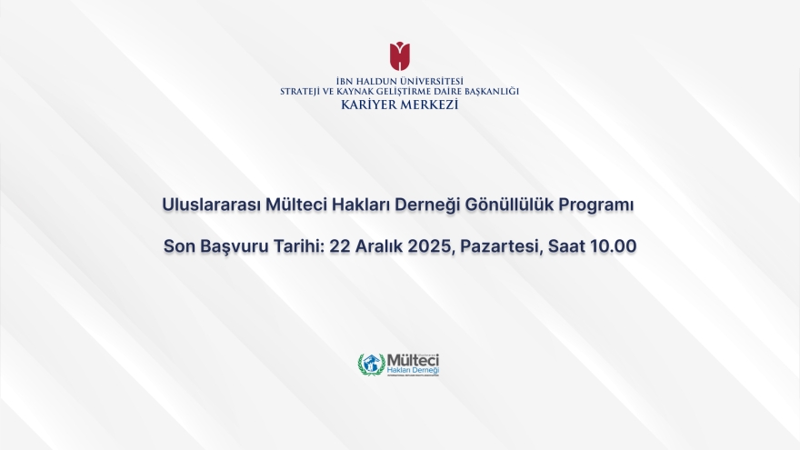 Uluslararası Mülteci Hakları Derneği Gönüllülük Programı 