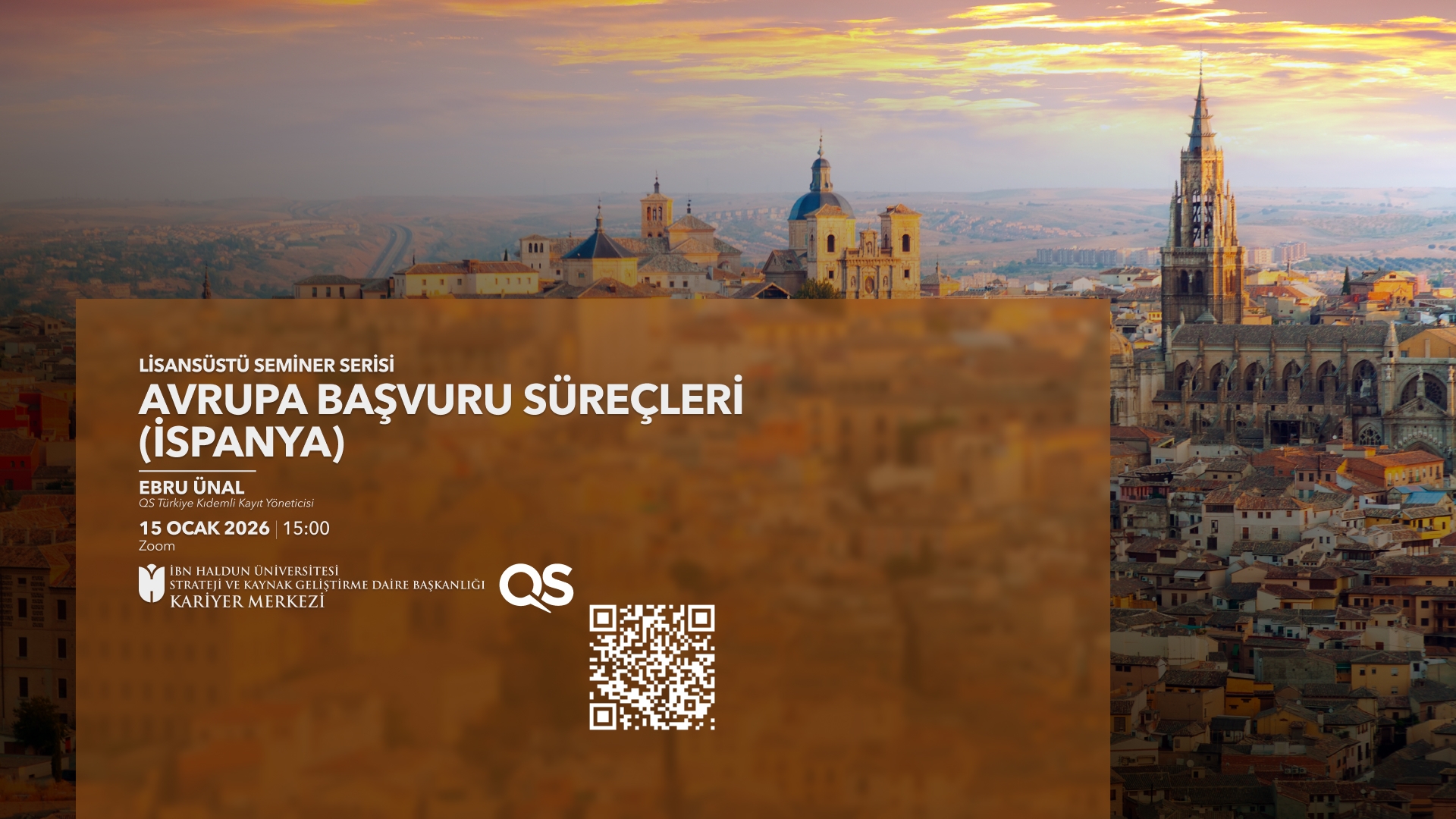 Graduate Seminar Series: Graduate Applications in Europe (Spain)