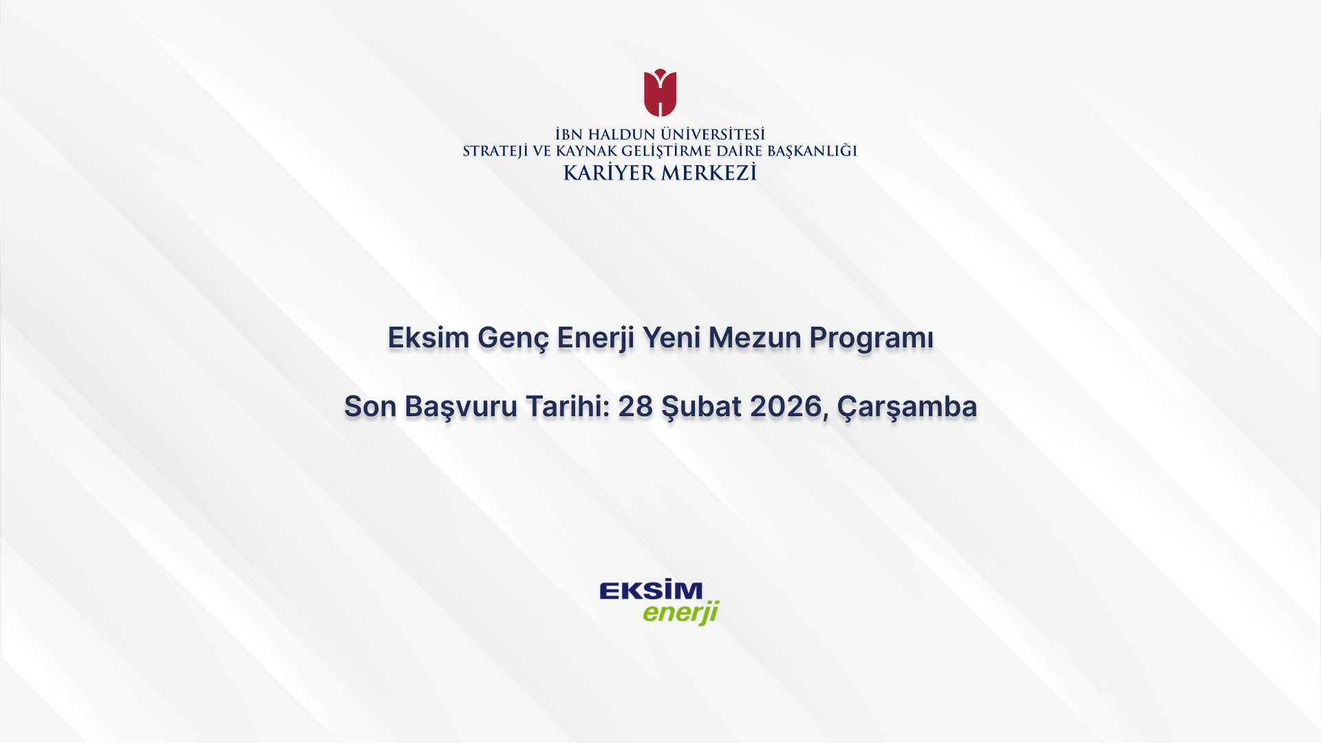 Eksim Genç Enerji Yeni Mezun Programı