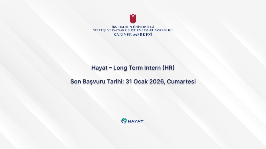 Hayat – Long Term Intern (HR)