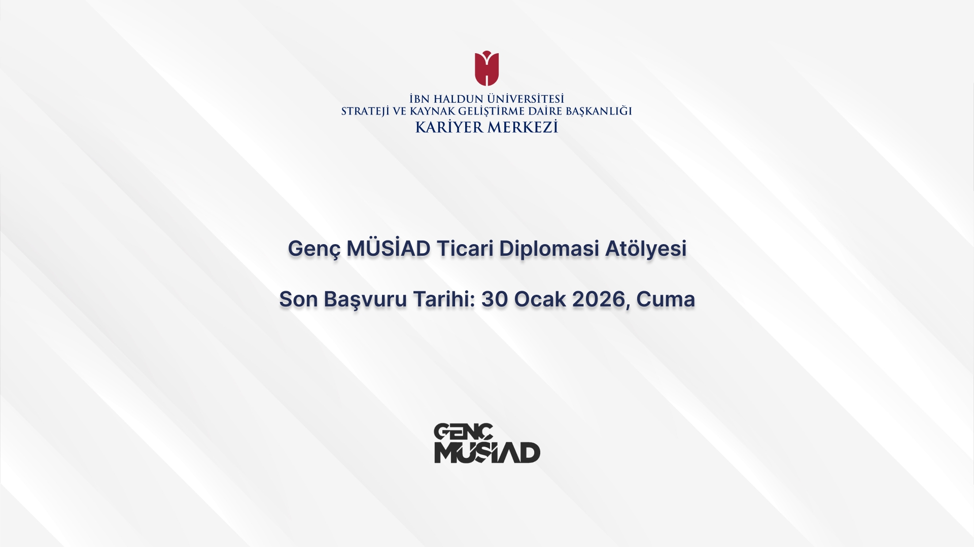 Genç MÜSİAD Ticari Diplomasi Atölyesi