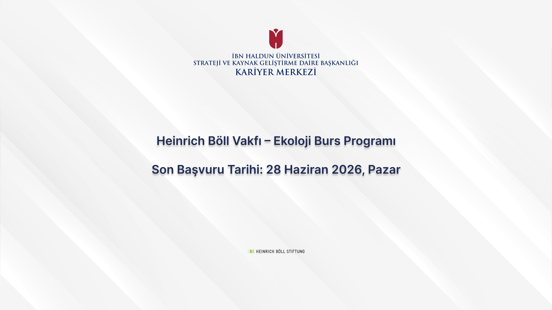 Heinrich Böll Vakfı – Ekoloji Burs Programı