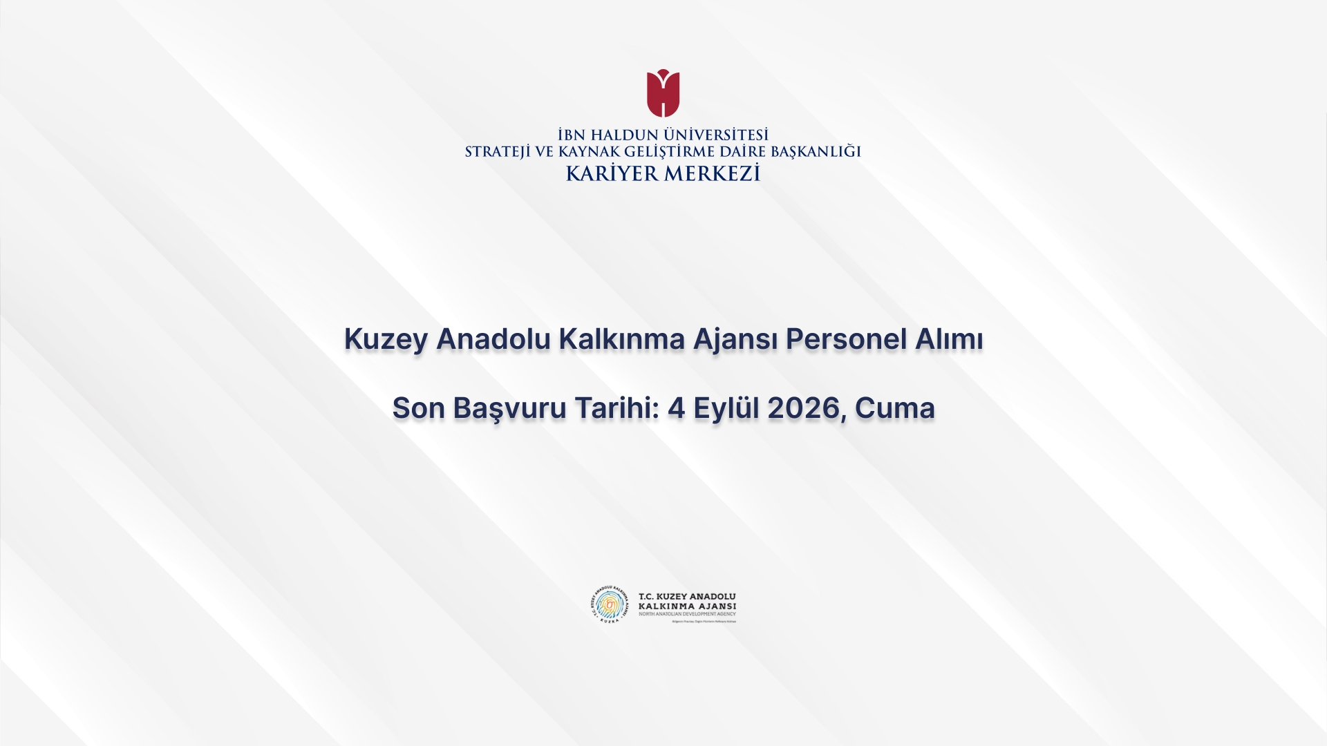 Kuzey Anadolu Kalkınma Ajansı (KUZKA) – Personel Alımı