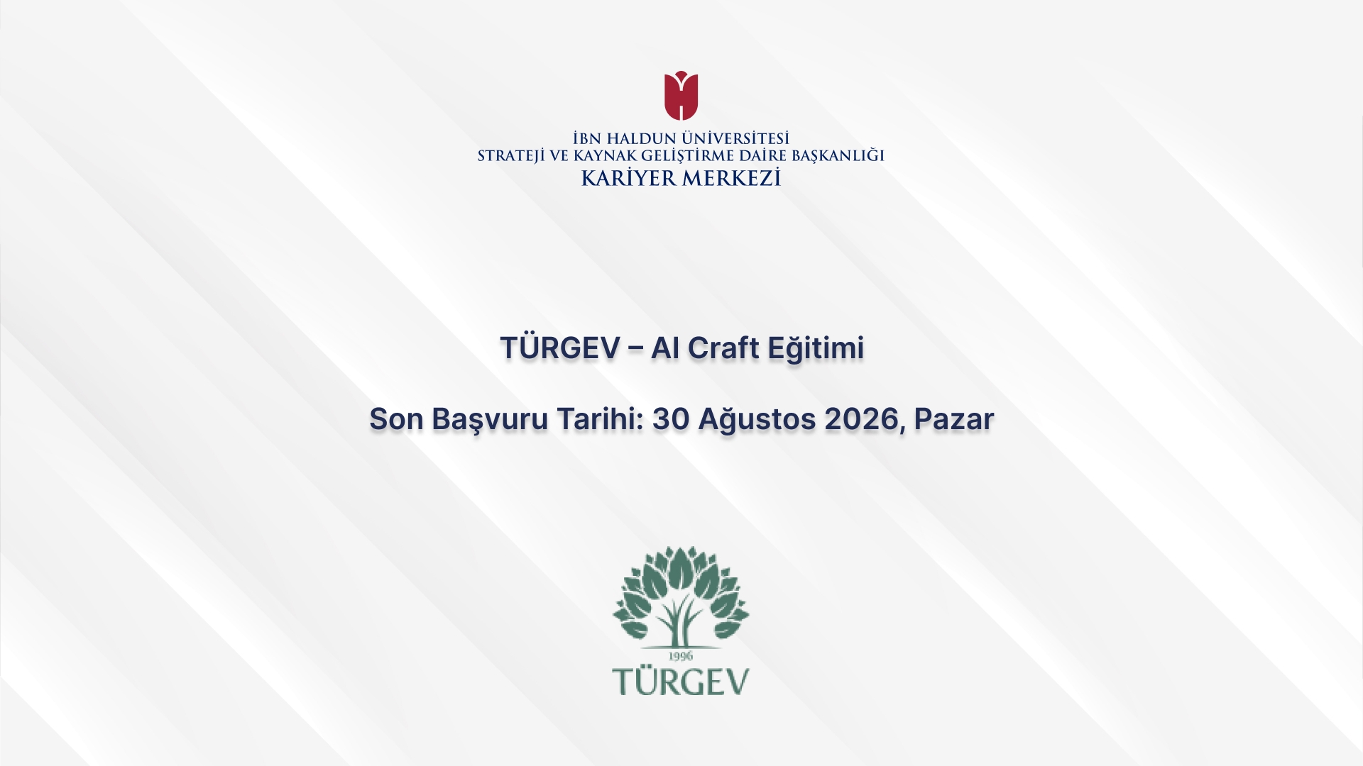 TÜRGEV – AI Craft Training