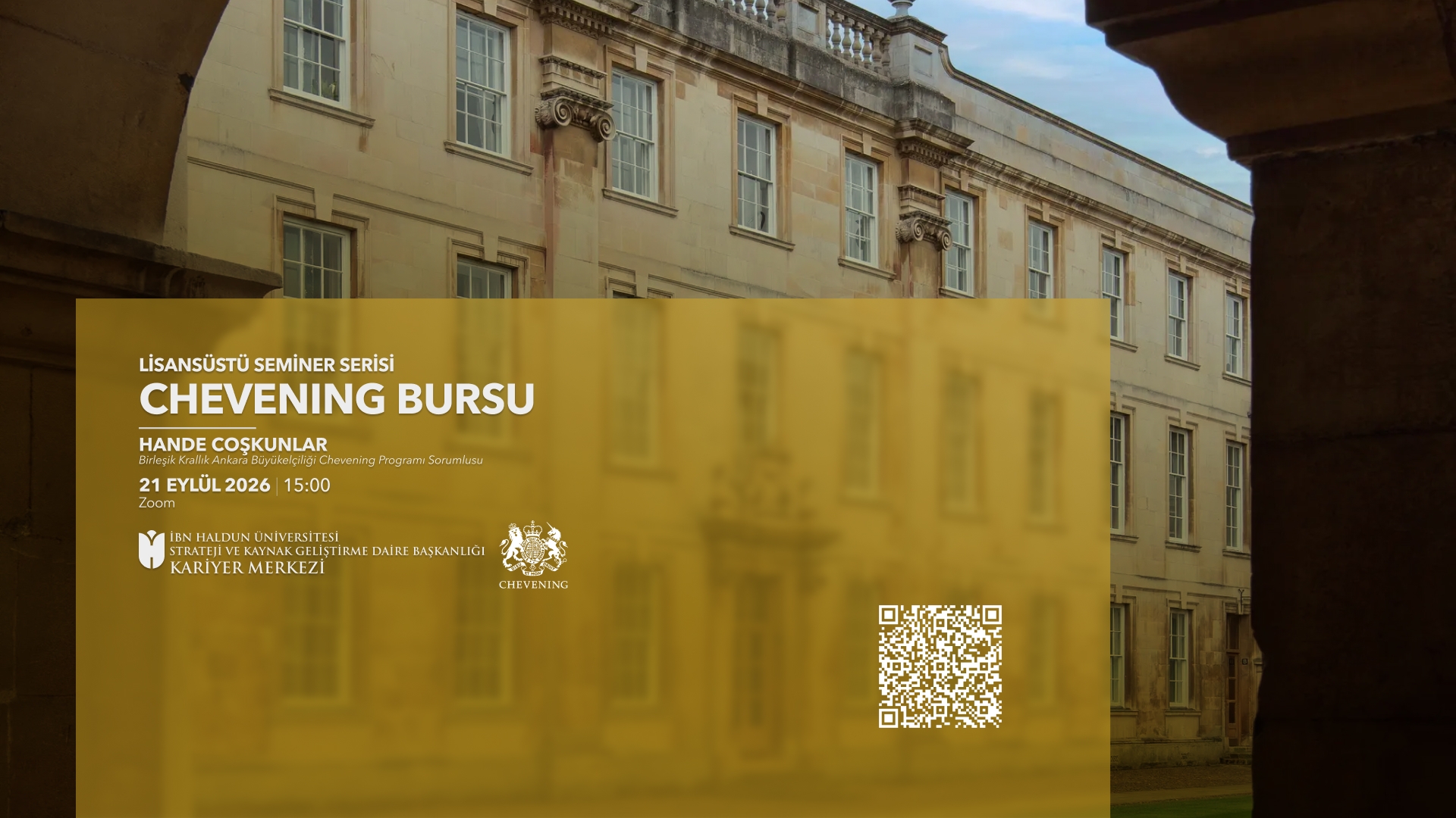 Graduate Seminar Series: Chevening Scholarship