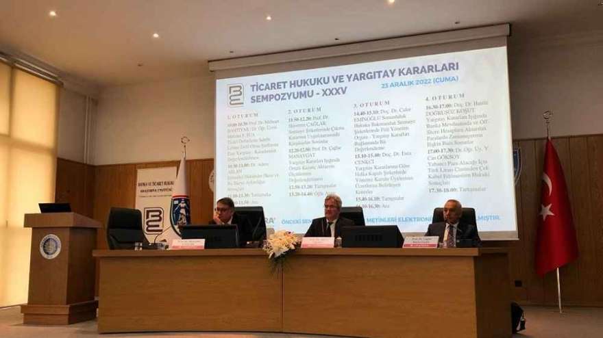 Prof. Şükrü Yıldız Attended the 35th Commercial Law and Supreme Court Decisions Symposium