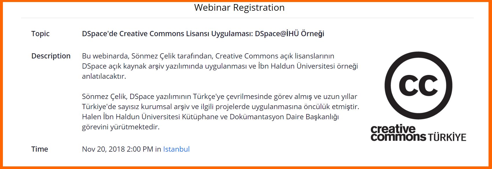 DSpace Creative Commons License Implementation : DSpace@IHU Sample