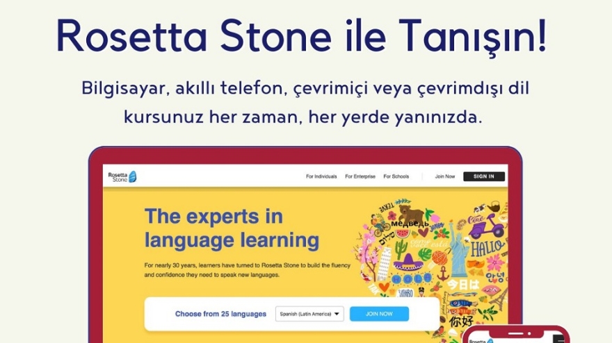 Rosetta Stone: İHÜ Kütüphanesi Dil Öğrenimine Destek Veriyor