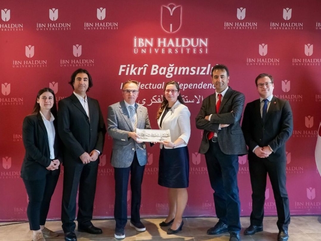 The members of the Board of Directors of the Turkish Librarians Association Istanbul Branch visited Ibn Haldun University