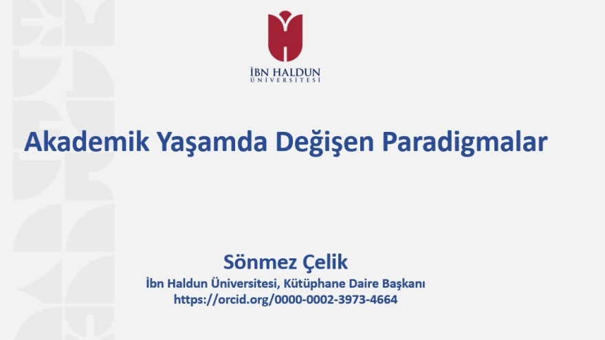 Our Head of Library Department, Sönmez Çelik, Participated in the Conference Organized by ISAM Library as a Speaker