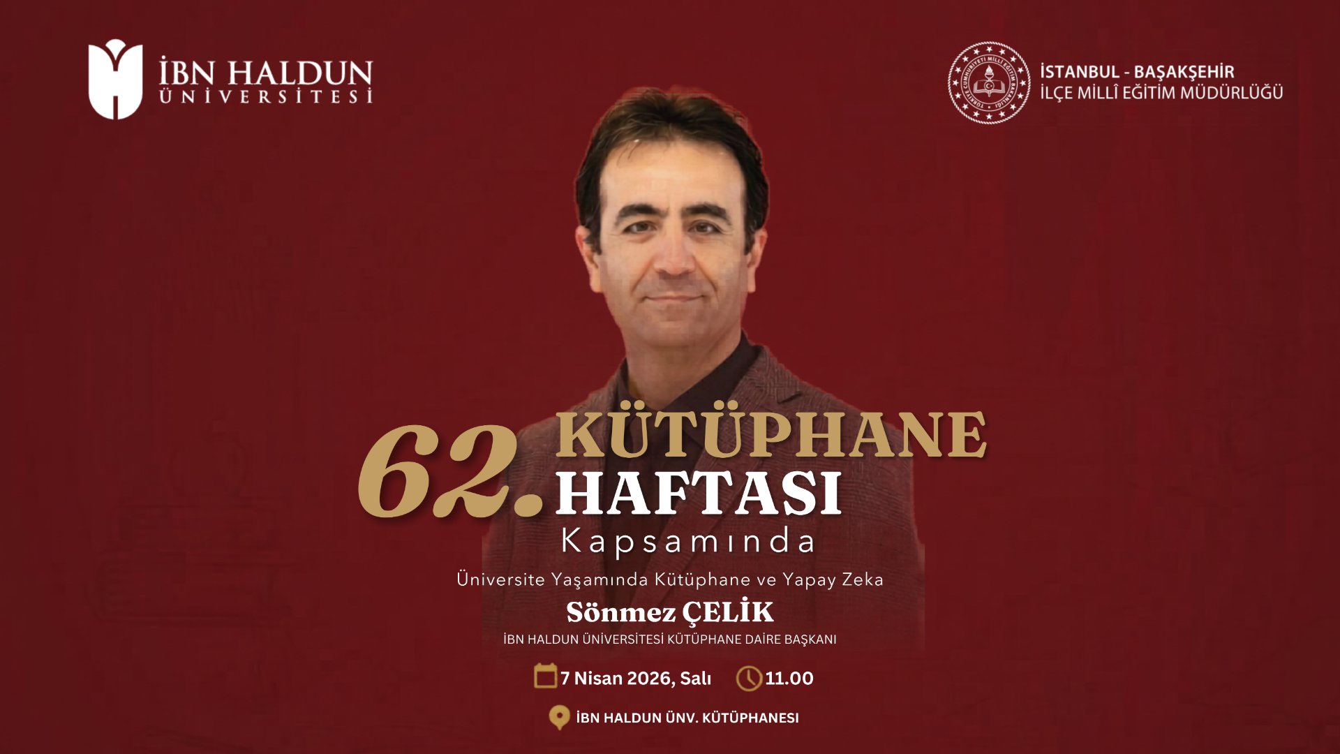 62nd Library Week | Seminar: 'Libraries and Artificial Intelligence in University Life'