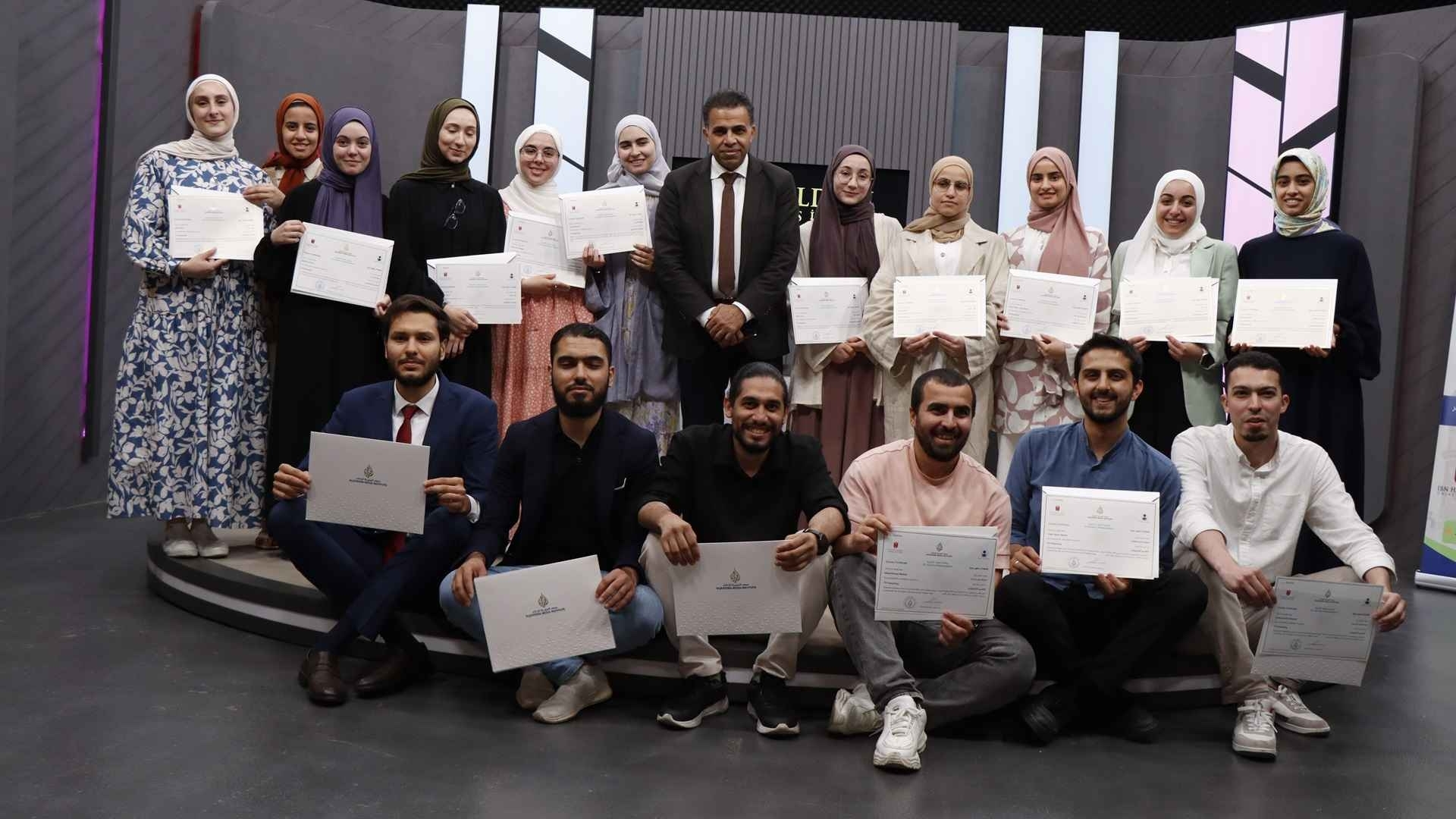 Al Jazeera Anchor Mustafa Ashour Met with University Students at TV Anchoring Workshop