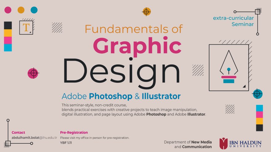 İbn Haldun Üniversitesi’nde “Fundamentals of Graphic Design” Kursu