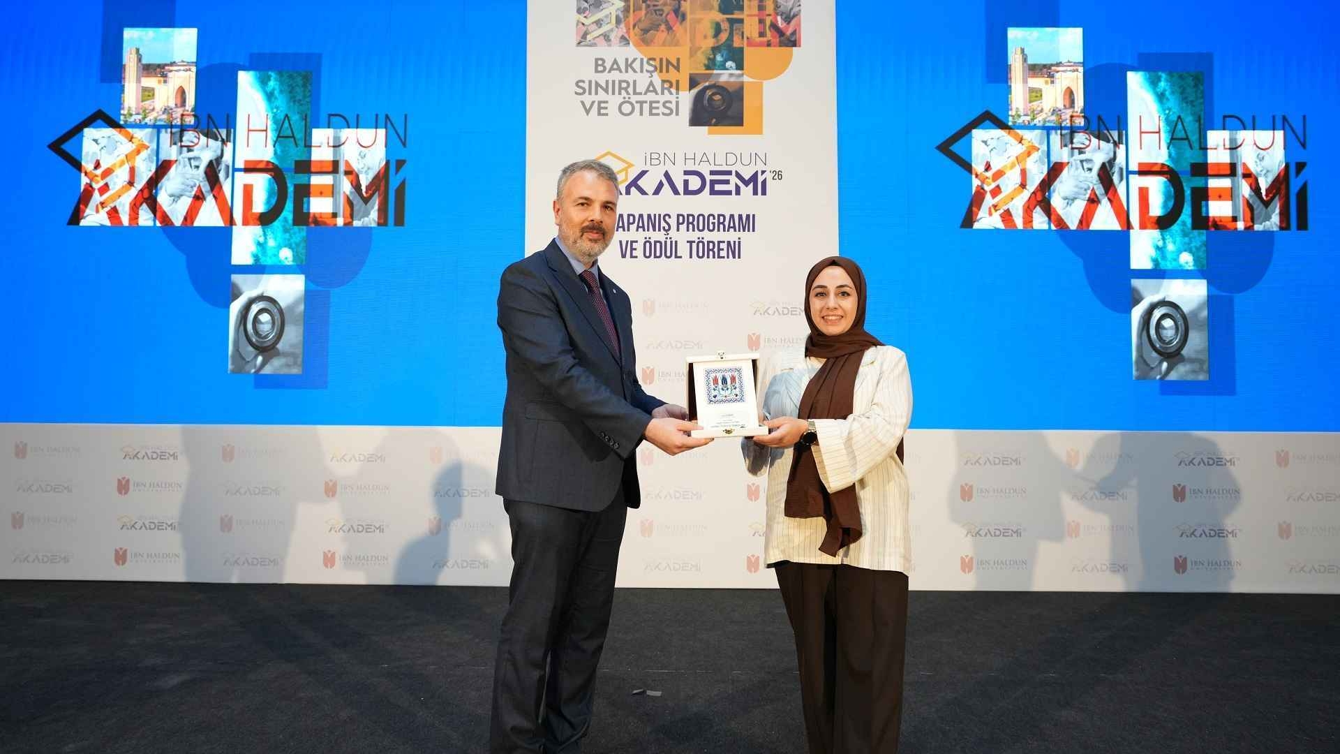 Radio, Television and Cinema Master’s Student Fatma Özkaya Temizcan Received the Ibn Haldun Academy Incentive Award