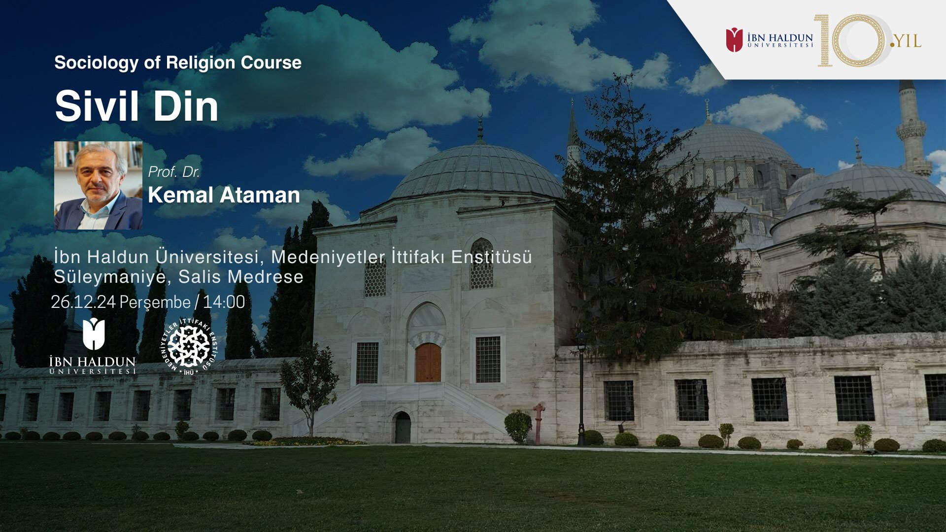 Sociology of Religion Class: Civil Religion - Prof. Kemal Ataman