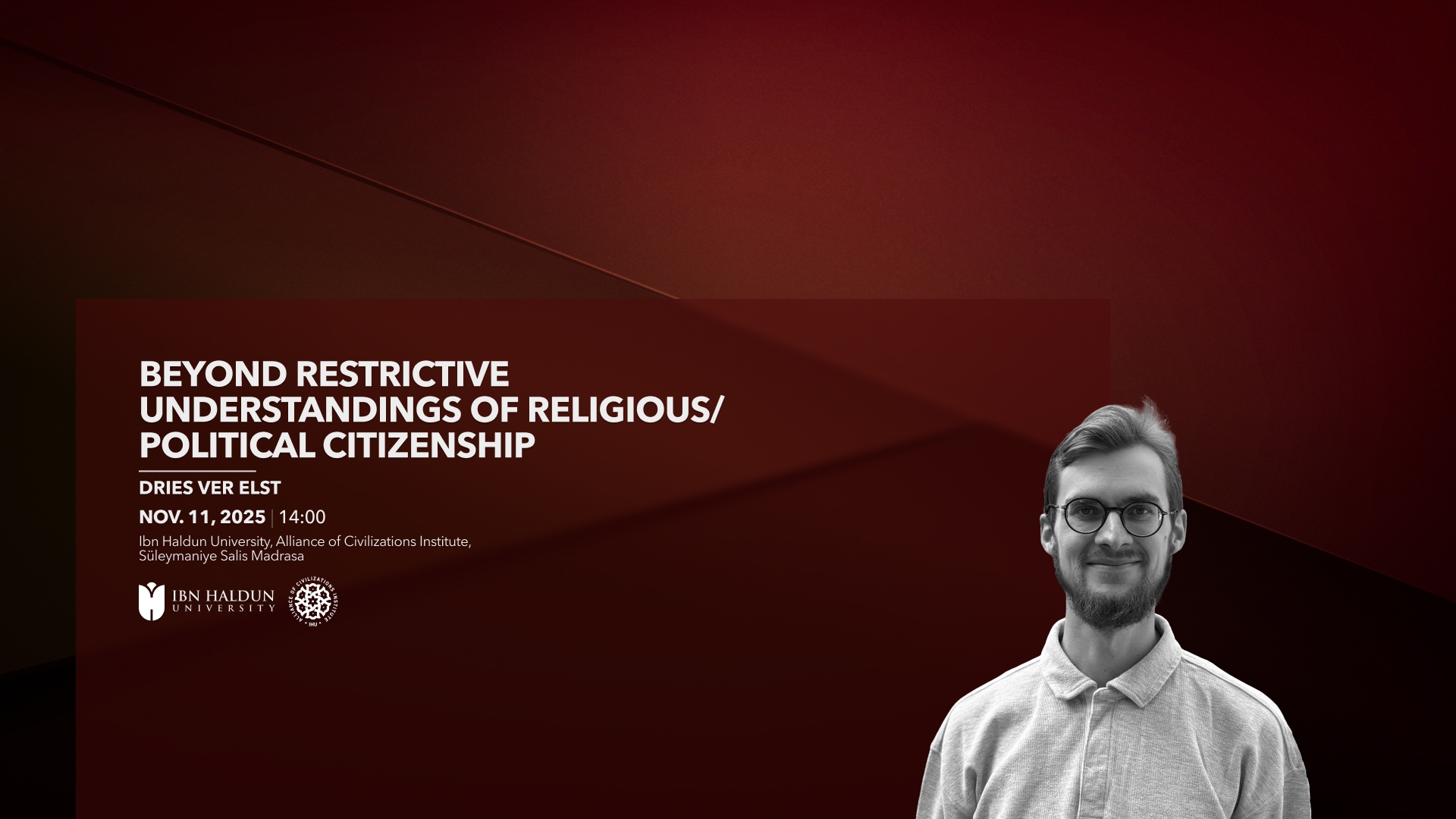 MEDIT Talk | Dries Ver Elst – Beyond Restrictive Understandings of Religious/Political Citizenship