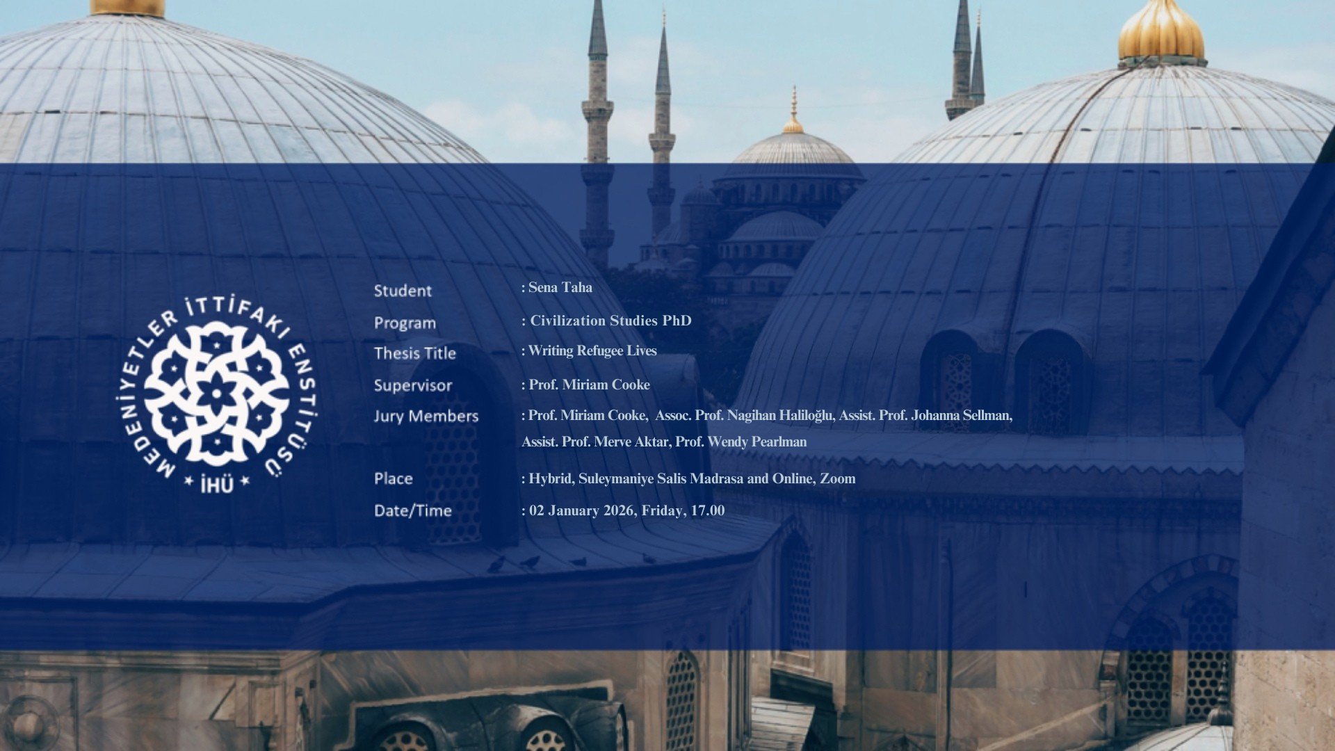 Thesis Defense of Our PhD Student Sena Taha