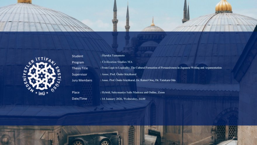 Yüksek Lisans Öğrencimiz Haruka Yamamoto'nun Tez Savunması