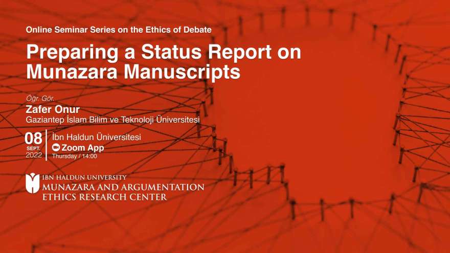 Preparing a Status Report on Munazara Manuscripts