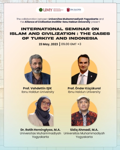 Dr. Önder Küçükural's presentation about ADAB and Argumunazara in a joint seminar between UMY Indonesia and Ibn Haldun University