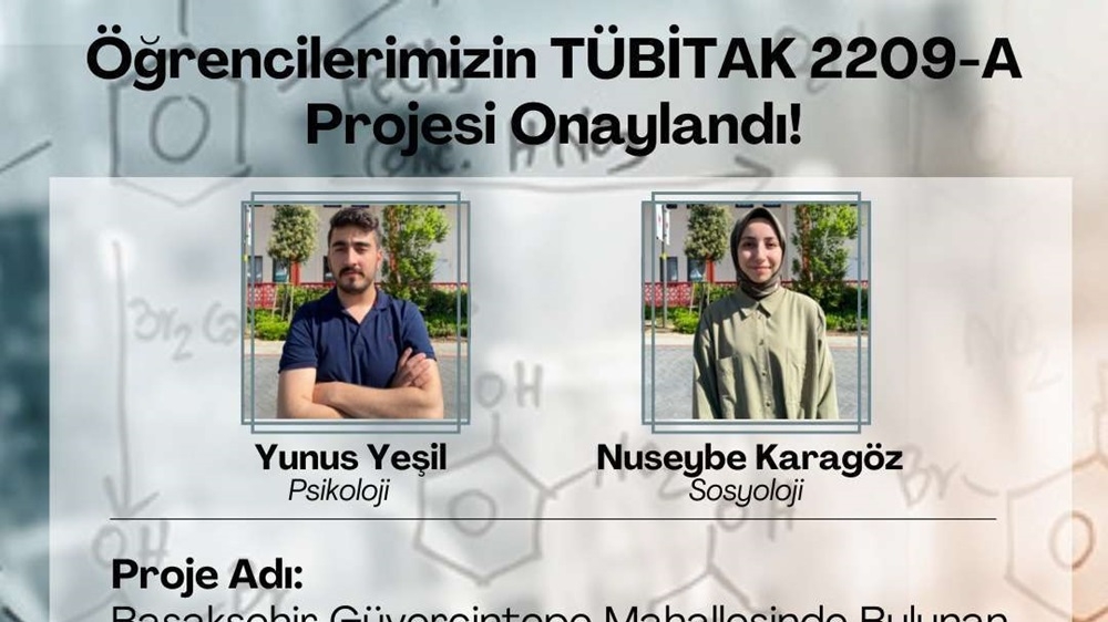 Öğrencilerimiz 2209-A TÜBİTAK Desteğine Hak Kazandı.