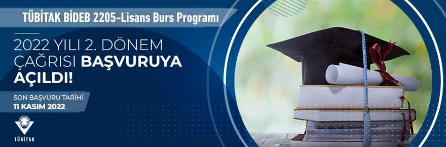 BİDEB 2205-Undergraduate Scholarship Program 2022 2nd Term Call Opened