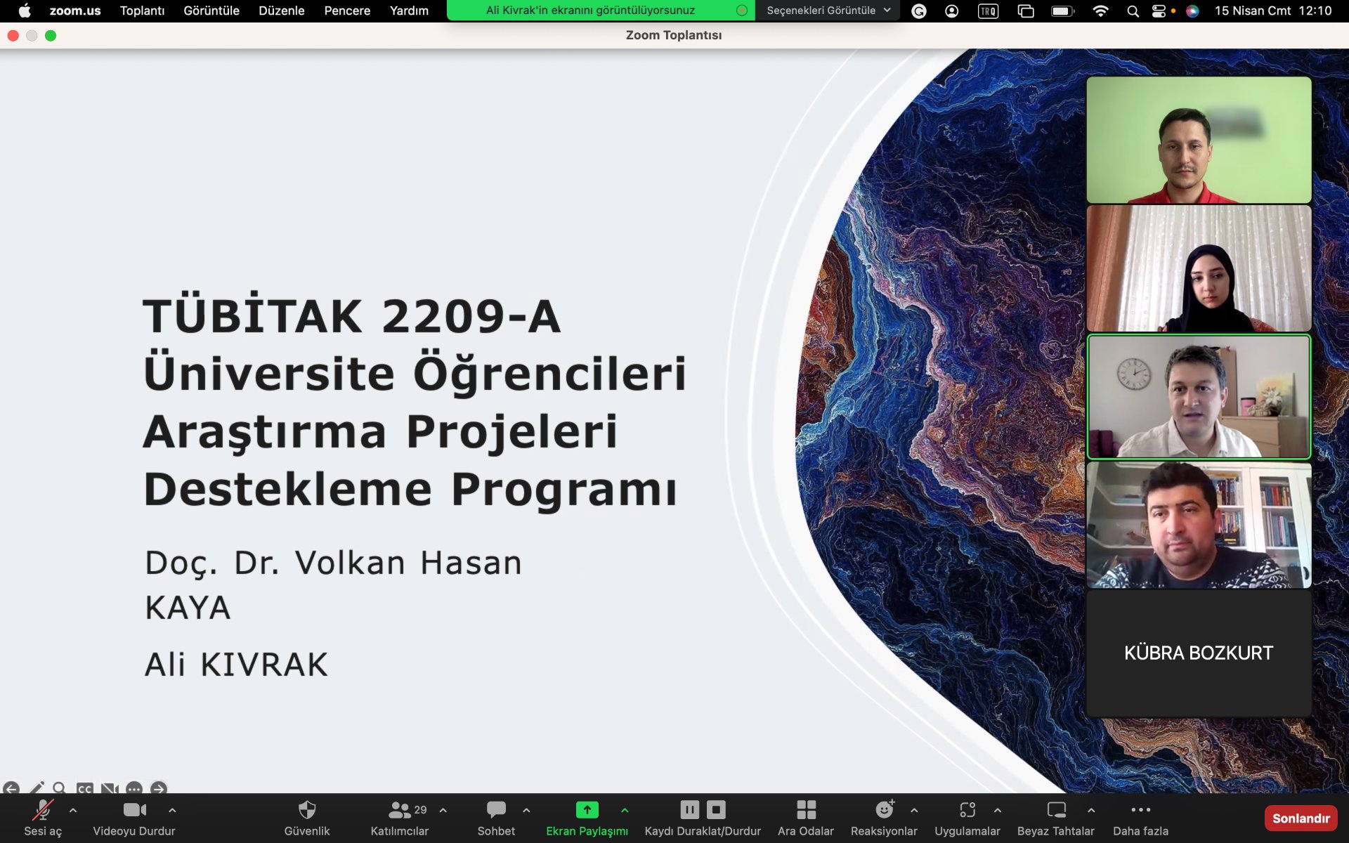 TÜBİTAK 2209-A Eğitimleri Gerçekleştirildi