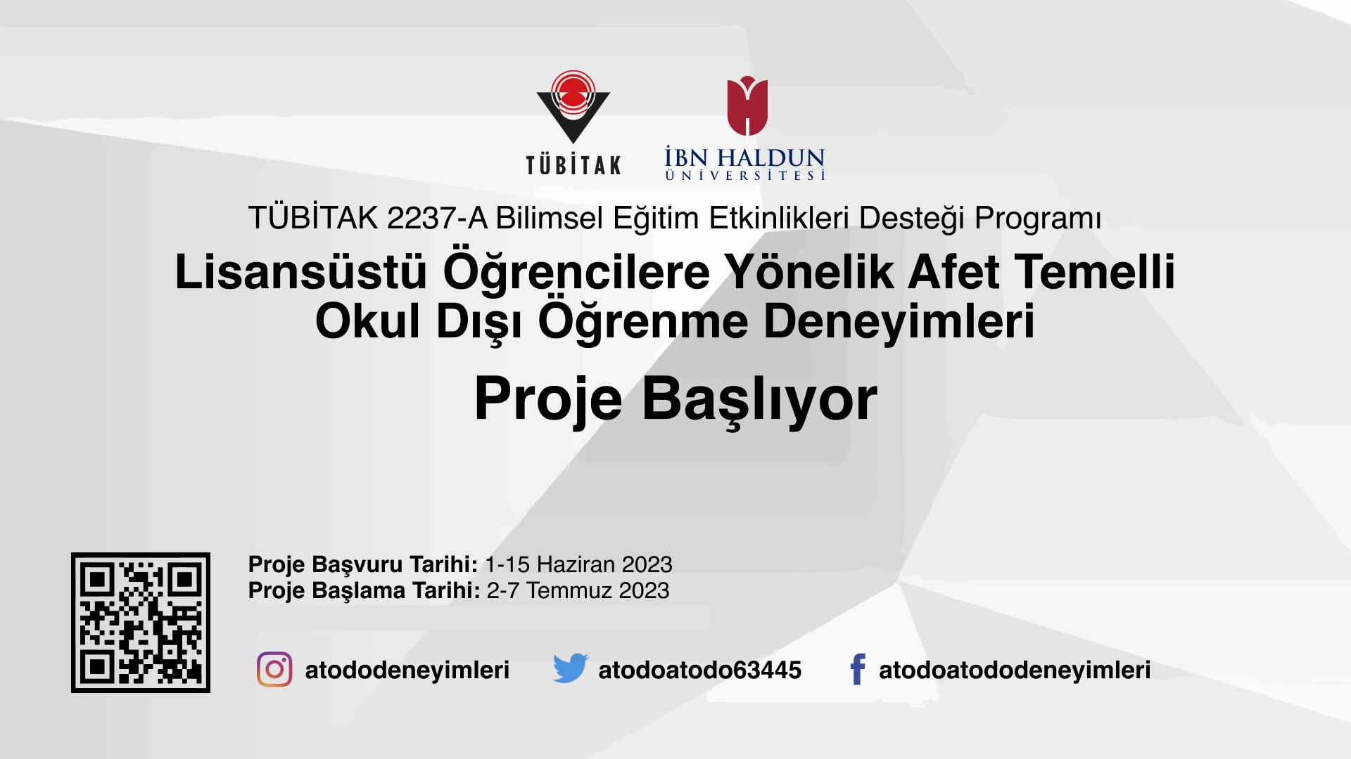 Lisansüstü Öğrencilerine Yönelik Afet Temelli Okul Dışı Öğrenme Deneyimleri