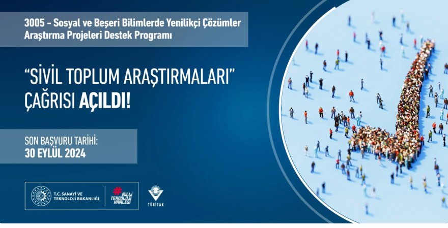 ARDEB 3005 Programme Kapsamında “Civil Society Research” Call is Open For Applications