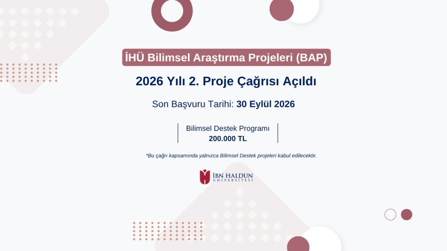 2026 Yılı İkinci Dönem BAP Proje Başvuru Çağrısı Açıldı