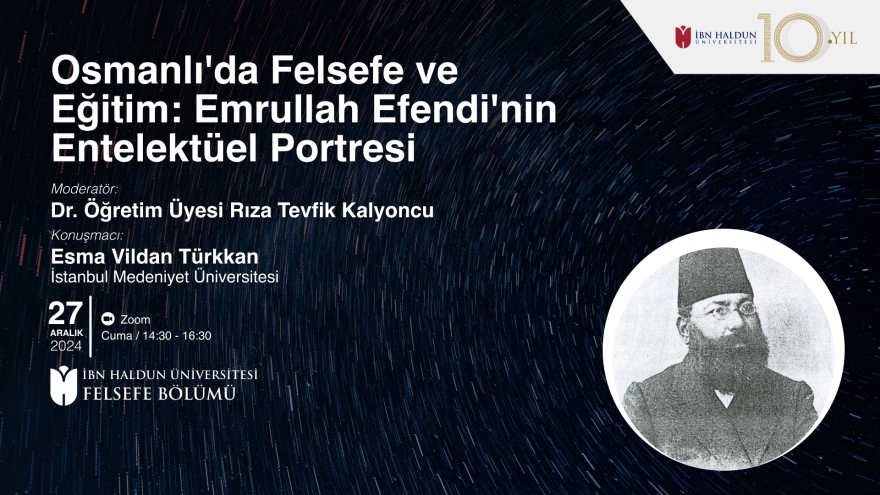 Osmanlı da Felsefe ve Eğitim Emrullah Efendi nin Entelektüel Portresi