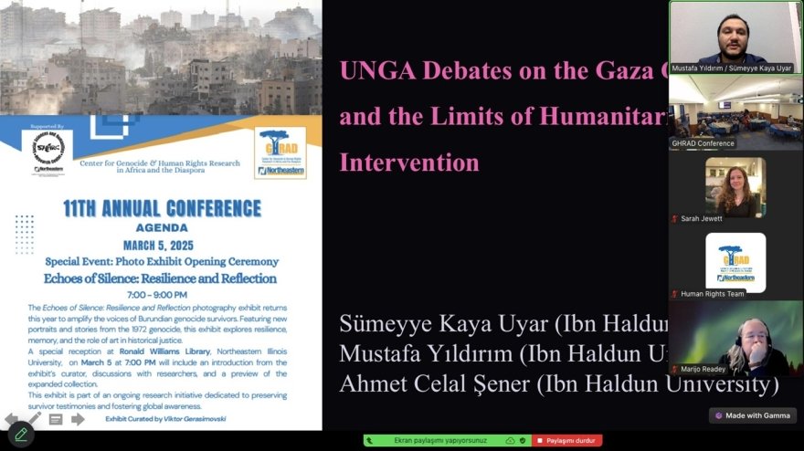 Akademisyenlerimiz Afrika ve Diasporada Soykırım ve İnsan Hakları Konferansına Katıldı