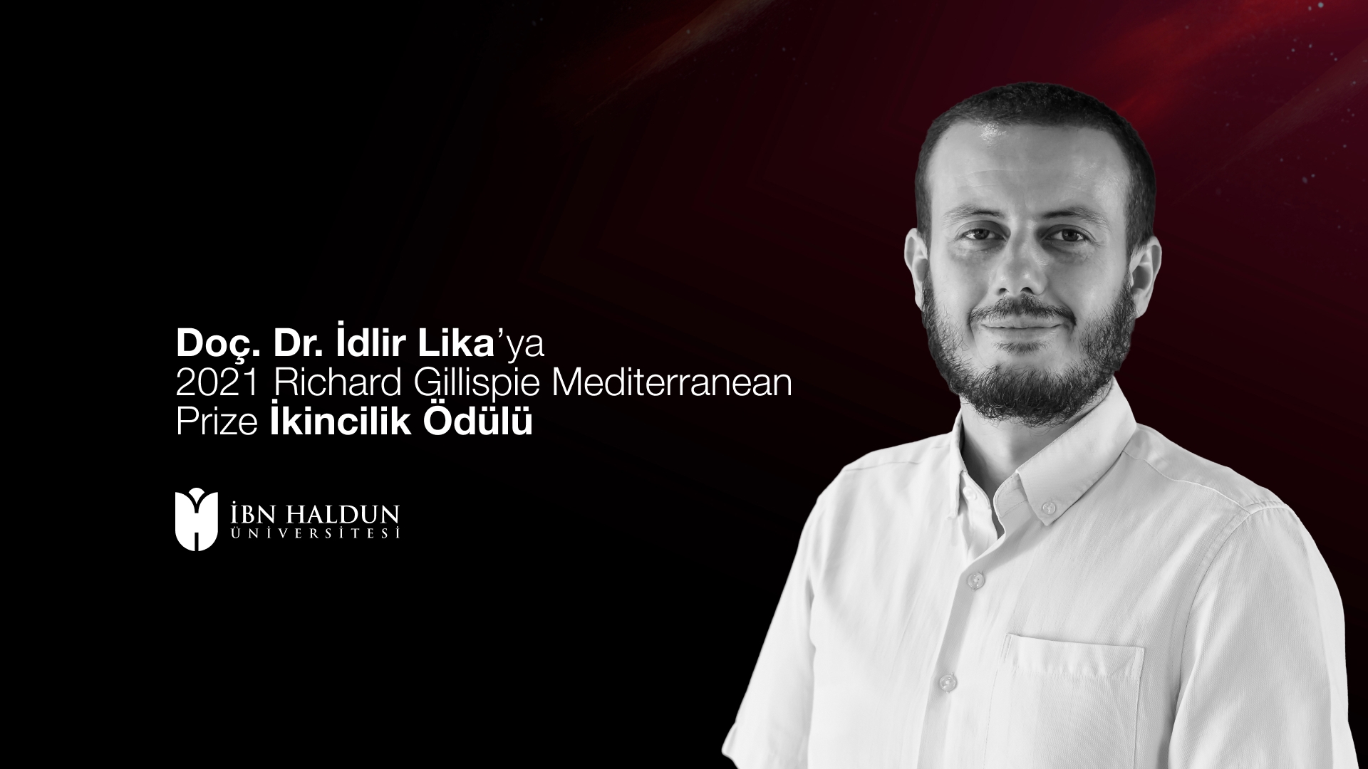 Doç. Dr. İdlir Lika’ya 2021 Richard Gillispie Mediterranean Prize İkincilik Ödülü