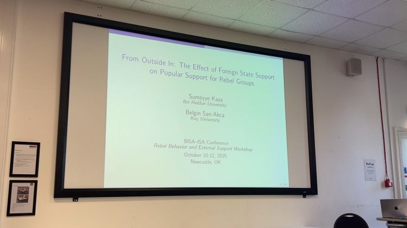 Assist. Prof. Sümeyye Kaya Uyar Presented a Paper at the BISA-ISA Joint Workshops