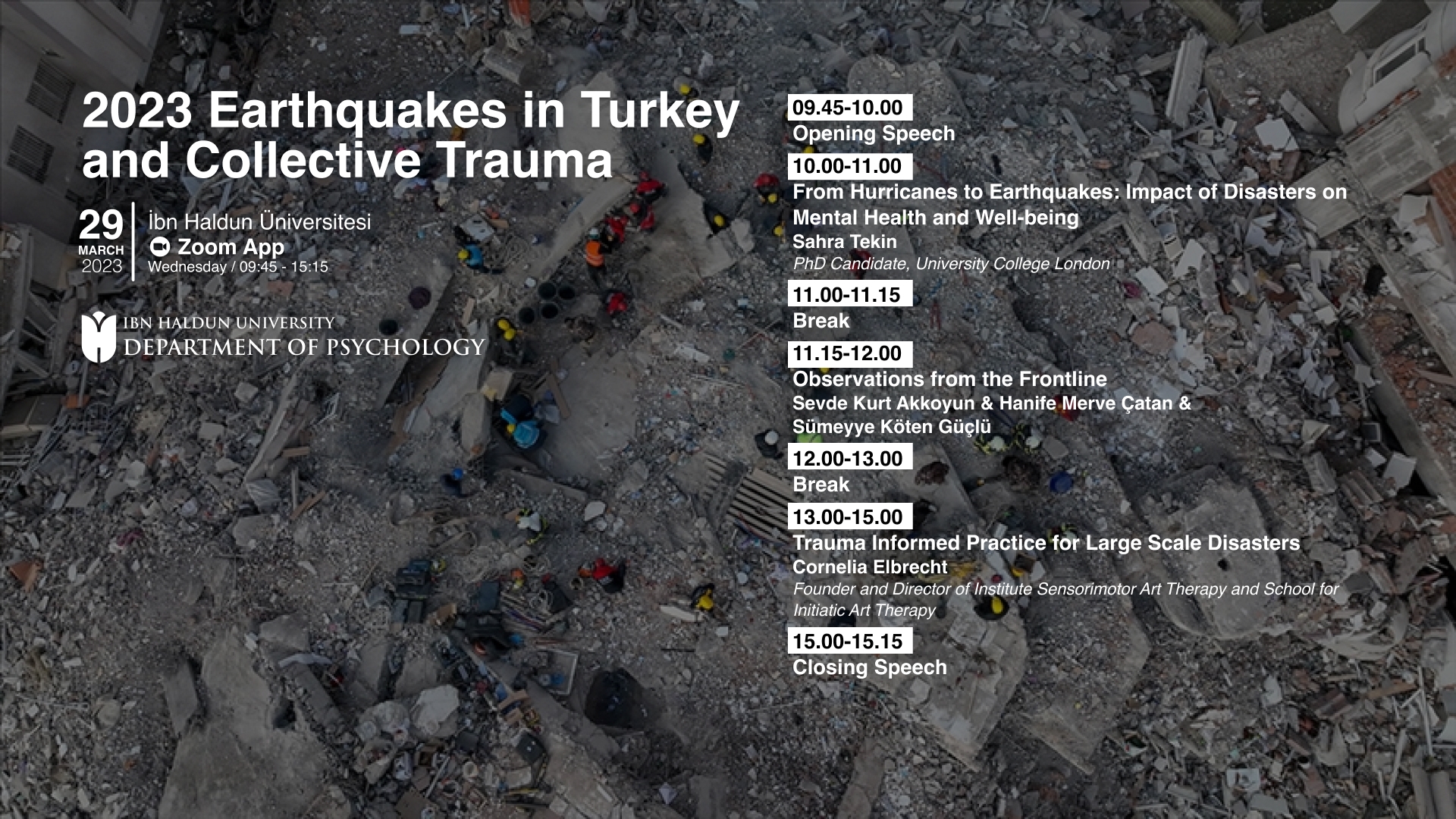 2023 Earthquakes in Turkey and Collective Trauma