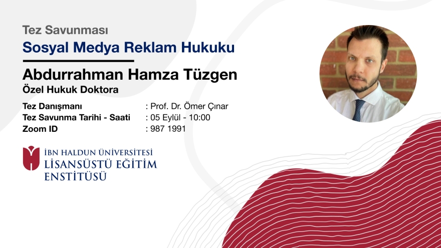 Abdurrahman Hamza Tüzgen's Thesis Defense