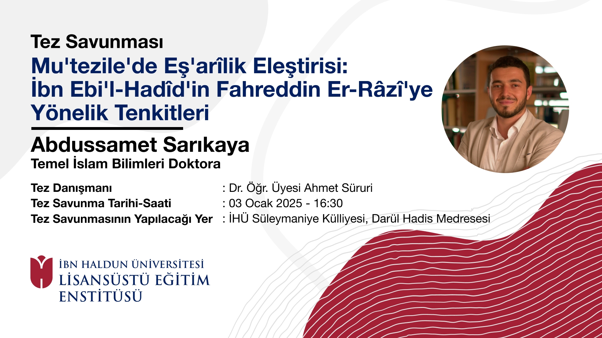 Abdussamet Sarıkaya's Thesis Defense 