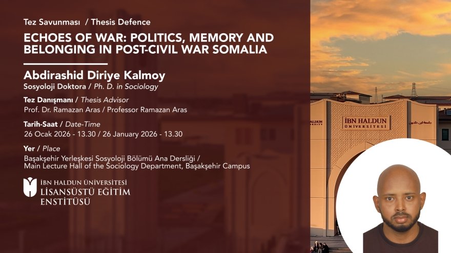 Abdirashid Diriye Kalmoy'un Tez Savunması