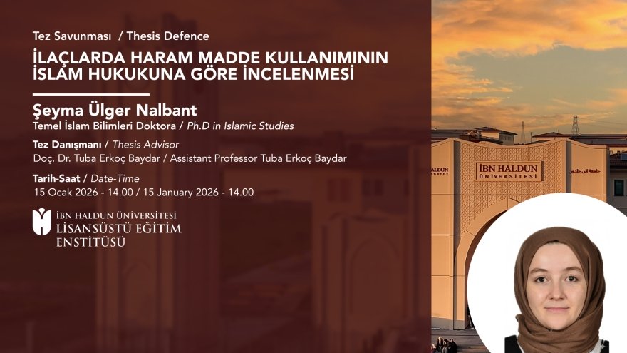 Şeyma Ülger Nalbant'ın Tez Savunması 