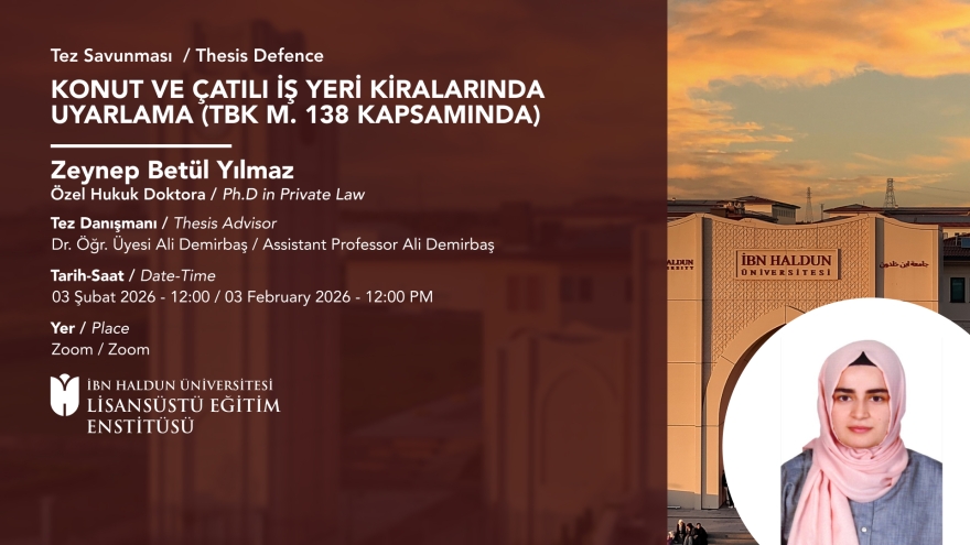 Zeynep Betül Yılmaz'ın Tez Savunması