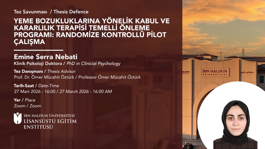 Emine Serra Nebati'nin Tez Savunması 