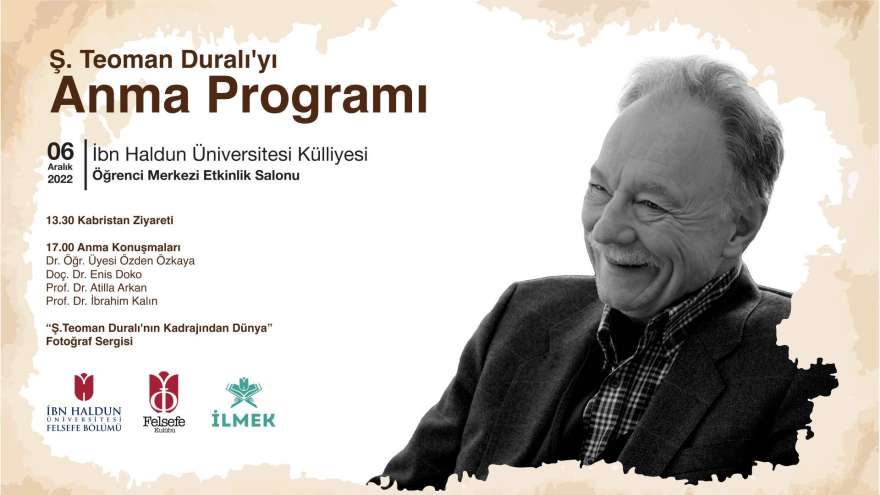 Commemoration Program For Prof. Dr. Ş. Teoman Duralı
