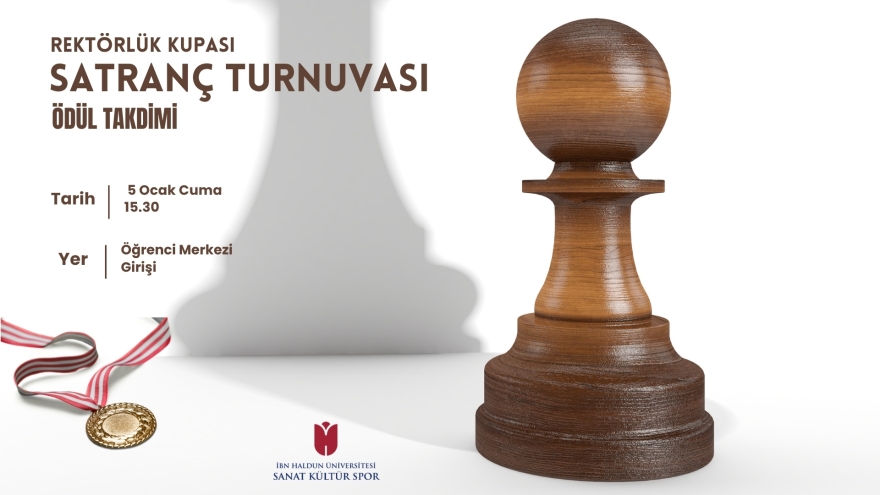 Rektörlük Kupası Satranç Turnuvası Ödül Takdimi