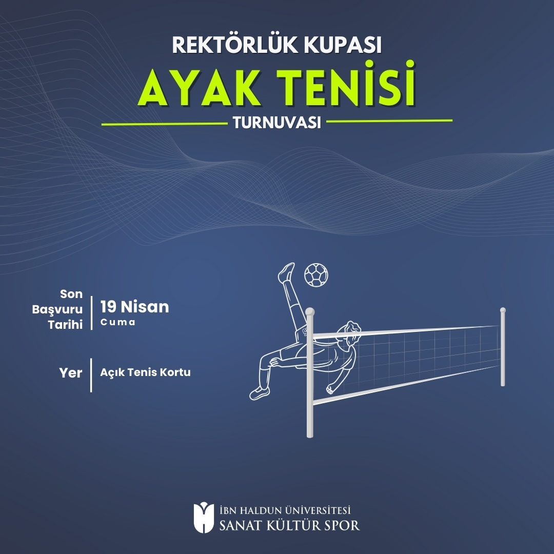 Rektörlük Kupası Ayak Tenisi Turnuvası 