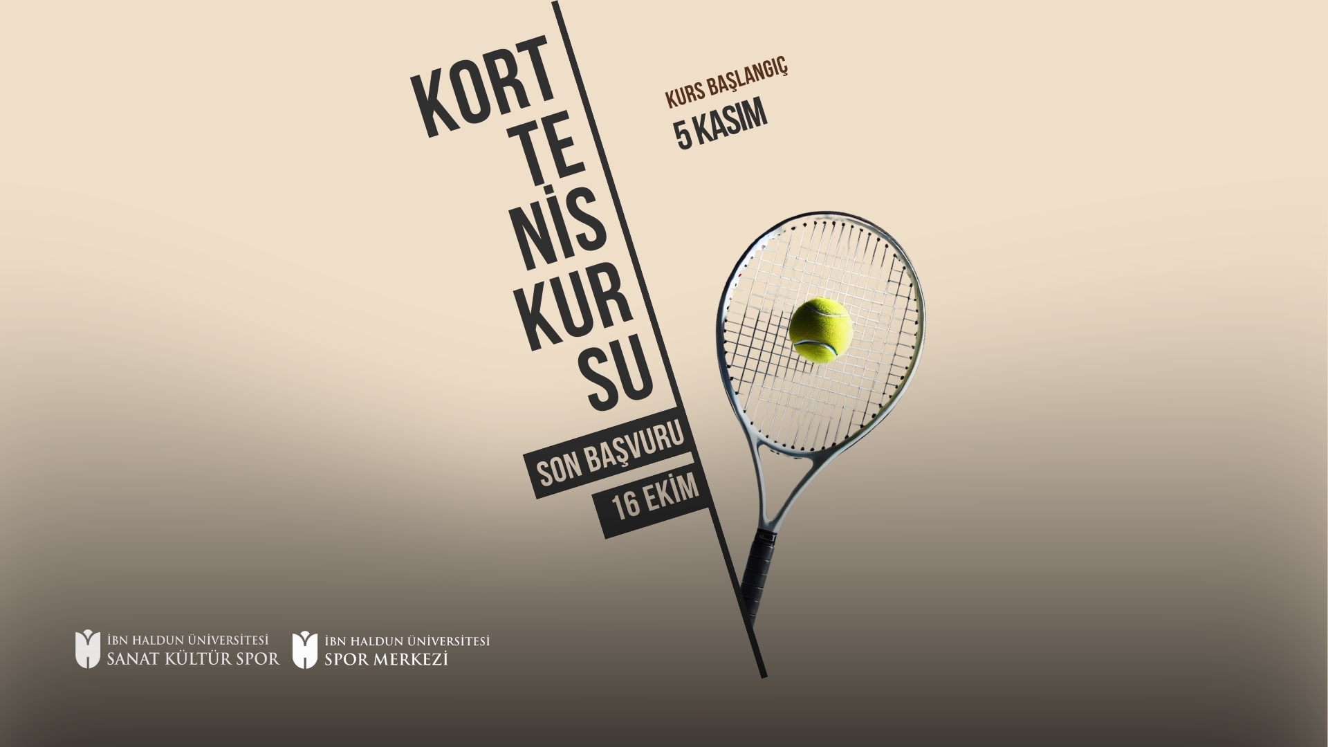 Kort Tenis Kursu Başlıyor!