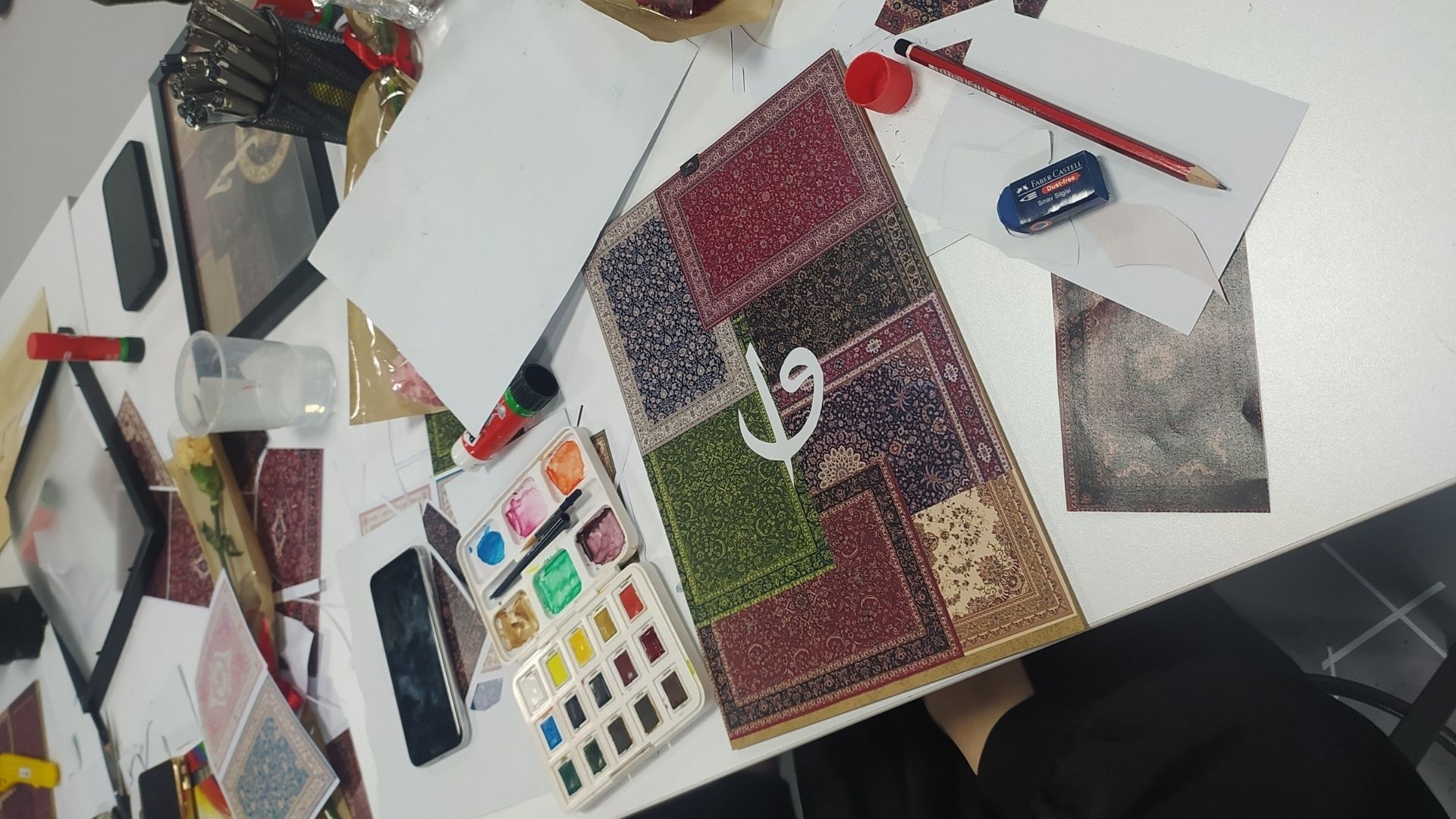Ramadan Art Workshop Series: An Arabic Calligraphy Workshop on Motifs Was Held