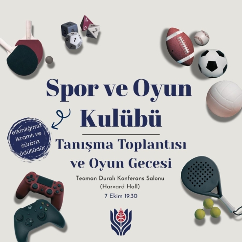 Spor ve Oyun Kulübü Tanışma Toplantısı