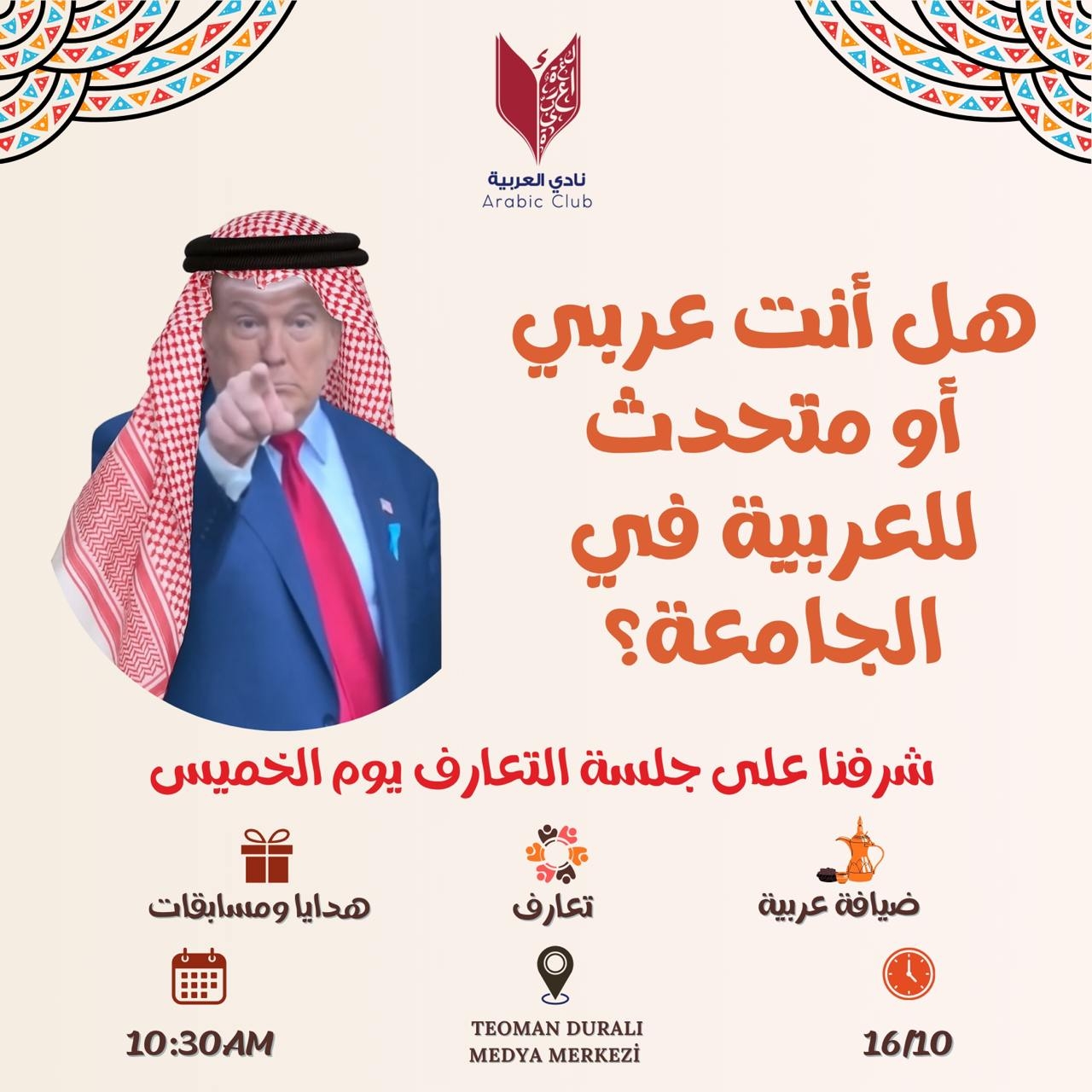 Arapça Kulübü Tanıtım Toplantısı