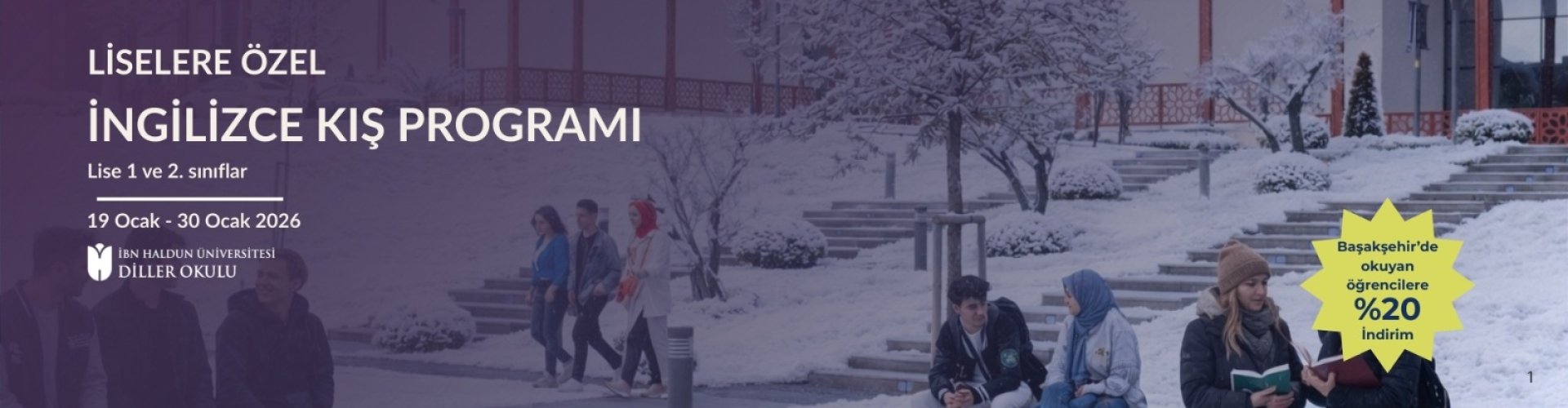 Liselere Özel İngilizce Kış Programı Başvuruları Başladı. Detaylı Bilgi İçin Tıklayınız!