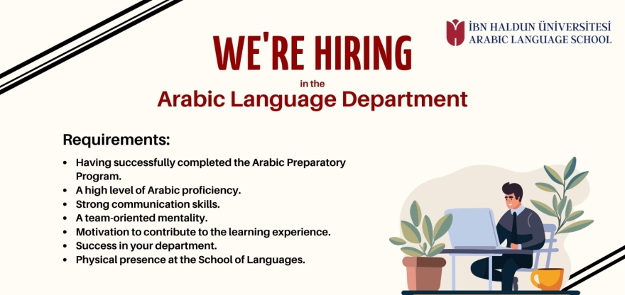 Application for Teaching Assistantship in the Arabic Department of the School of Languages
